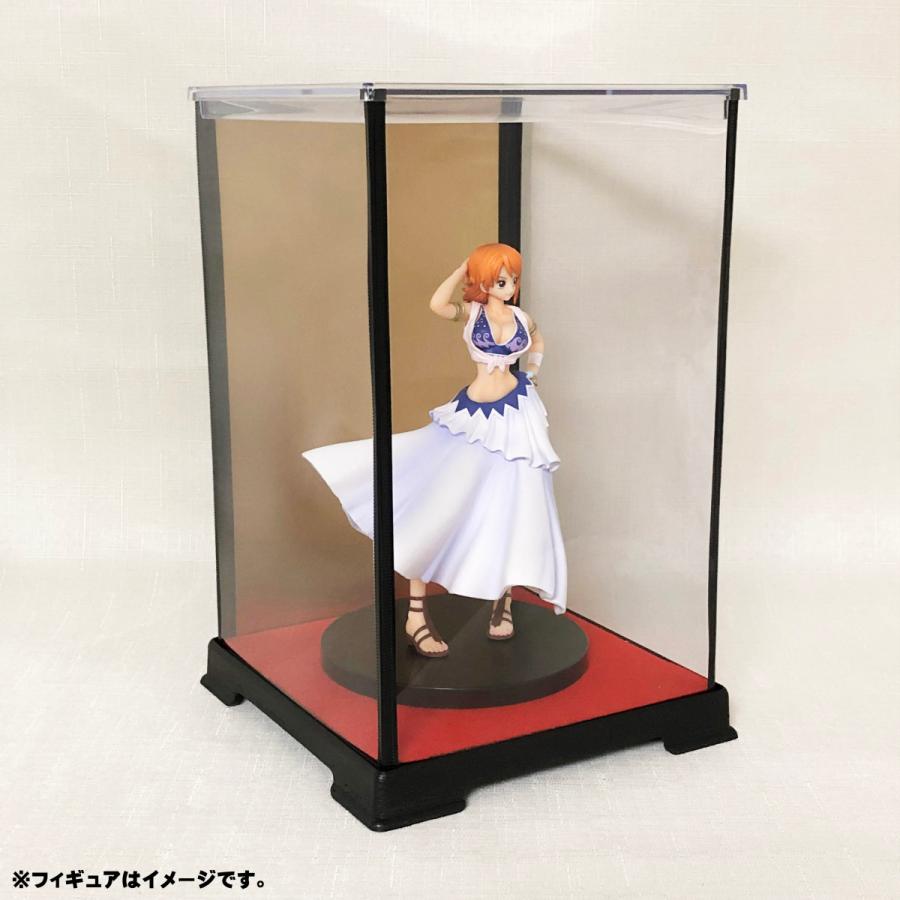 フェアリーランド W24cm D24cm H55cm 人形ケース 背面金張り 台座フェルト 送料込