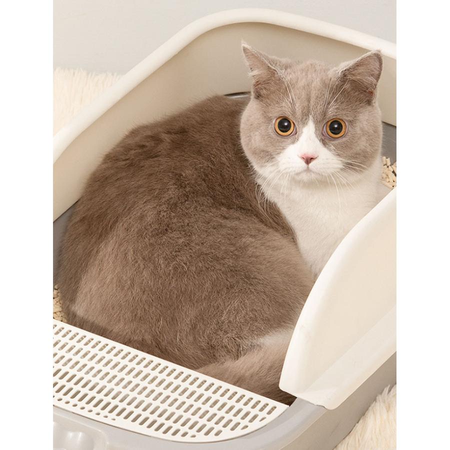 Clarsch 猫トイレ ネコ 大型 猫 トイレ おすすめ 猫用 システム おしゃれ におい対策 清潔 匂い対策 キャットトイレ 猫砂 スコップ付き Pet026 クラルシュ Clarsch直営店 通販 Yahoo ショッピング