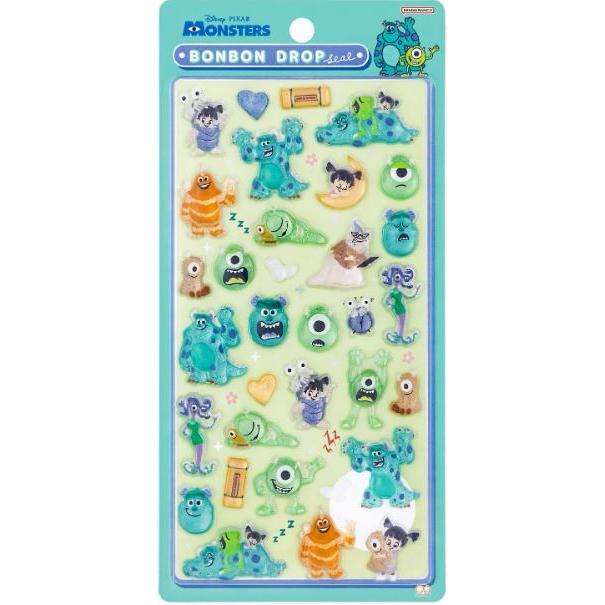 ボンボンドロップシール　まとめ売り　サンリオ　モンスターズインク　ディズニー サンスター文具 ディズニーキャラクター シール 立体 ボンボンドロップ