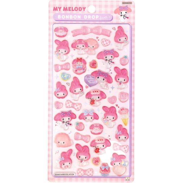 サンスター文具 サンリオキャラクター シール 立体 ボンボンドロップ