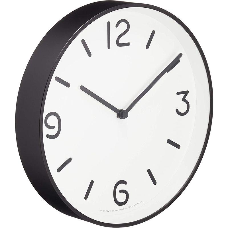 レムノス 掛け時計 アナログ アルミ モノクロック 白 MONO Clock LC10