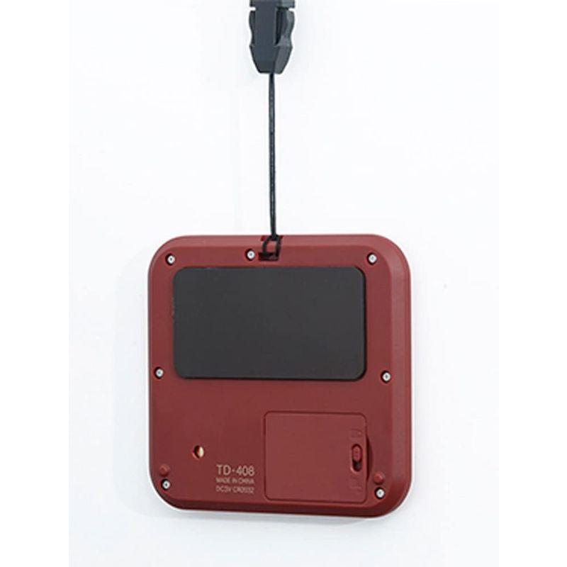 新品、本物、当店在庫だから安心】タニタ キッチン タイマー 薄型 レッド TD-408 RD マグネット付き 大画面 冷蔵庫、冷凍庫 タニタ キッチン タイマー マグネット付き 大画面 薄型 レッド TD-408 RD 厚さ9.5mm