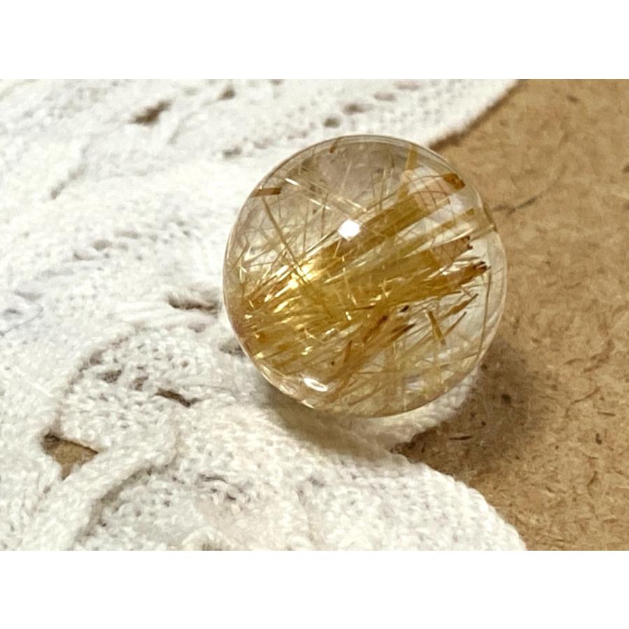 高品質ルチルクォーツライト付き天然石ブラジル産パワースートン1個限定