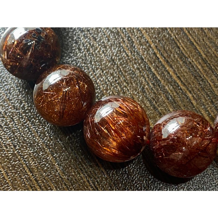 レッドルチルクォーツ 13mm ブレスレット 天然石 レッドルチルクォーツ 13mm ブレスレット 天然石