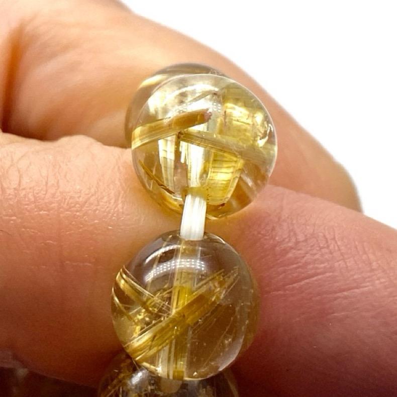 ルチルクォーツタイチンルチル8-9mm