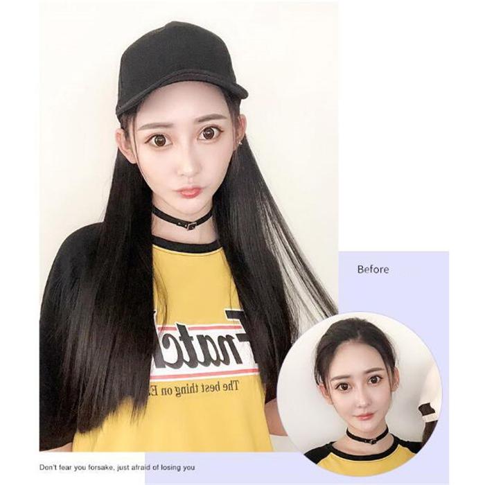 画像 ロングヘア キャップ 髪型 ストレート 252727