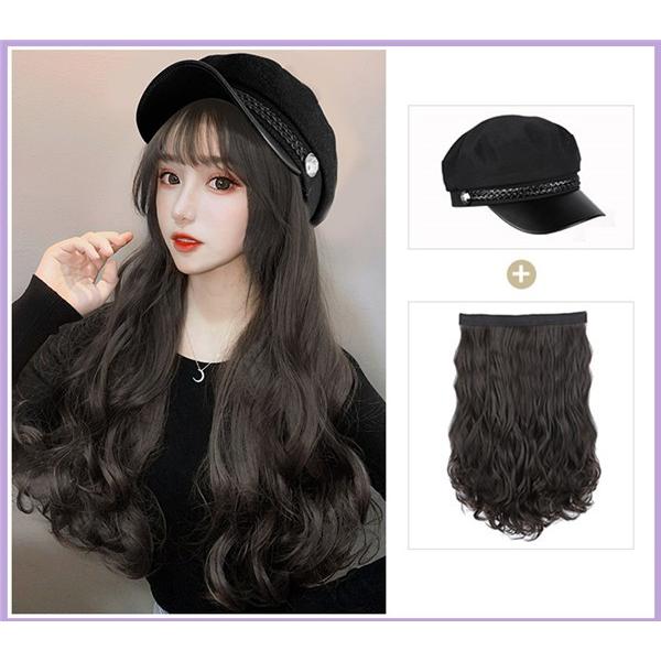 帽子ウィッグ レディース かつら ロング巻き 送料無料 つけ毛 エクステ キャップ 髪付き帽子取り付けられる セミロング 自然 パーマ 05oct19vjfmz12 Fairy Dust 通販 Yahoo ショッピング