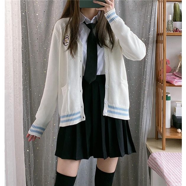 スクールカーディガン レディース カーディガン 学生服 Vネック 長袖 シンプル 大人気 あったか 可愛い ゆったり 春冬 24janvxsks14 Fairy Dust 通販 Yahoo ショッピング