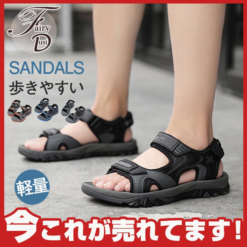 サンダル メンズ スポーツサンダル 夏 靴 アウトドア 歩きやすい おしゃれ テバ サンダル オフィスシューズ キャンプ 旅行 軽量 ウォーキング 74may22nsydlx02 Fairy Dust 通販 Yahoo ショッピング