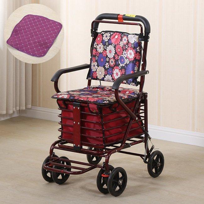シルバーカー 老人用 手押し車 折りたためる フットペダル付き 高齢者 買い物カート おしゃれ 歩行介助 補助具 散歩 座面付き 高さ調節 ブレーキ付き シルバーカー 老人用 手押し車 折りたためる フットペダル付き 高齢者 買い物カート おしゃれ 歩行介助 補助具 散歩 座面付き 高さ調節 ブレーキ付き タイプCワインレッド