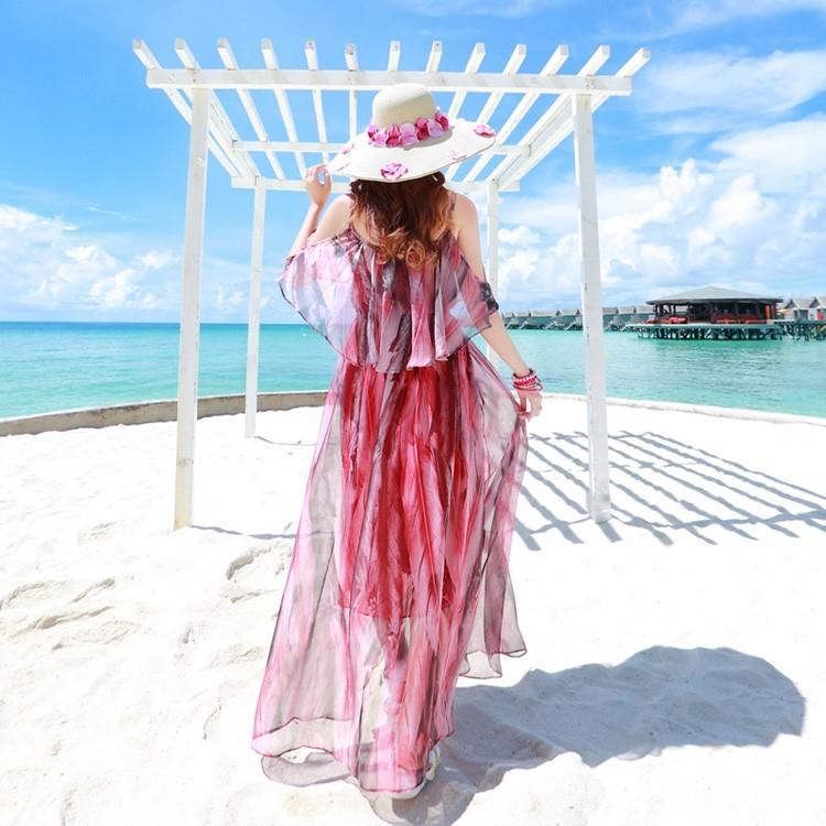 妖精みたいなふんわり感 花柄シフォンマキシワンピ Y Fairyhouse 通販 Yahoo ショッピング