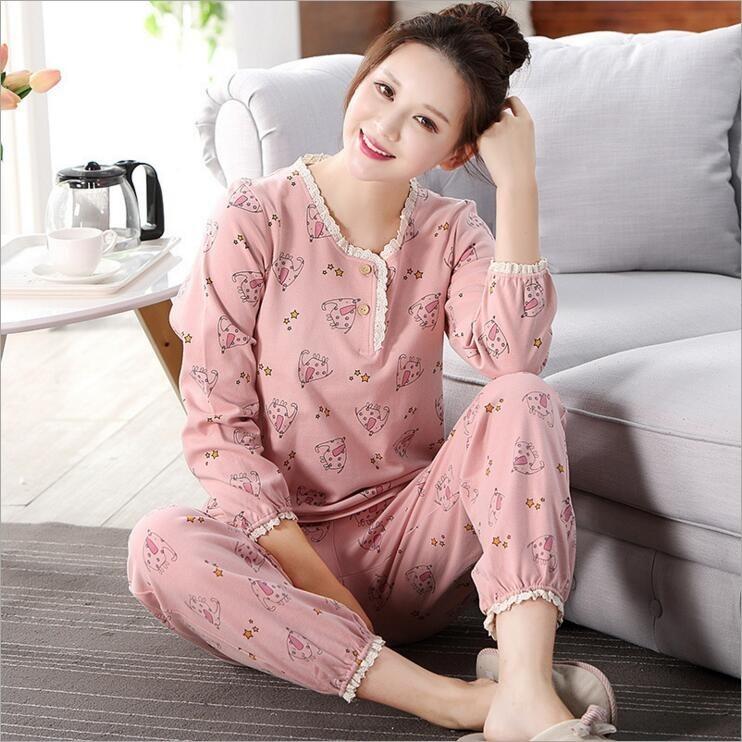 パジャマ レディース 春夏 長袖 パジャマ 綿100 フリル パジャマ 総柄 プリント ルームウェア セットアップ 部屋着 ナイトウェア 大きいサイズ 婦人服 Y Fairyhouse 通販 Yahoo ショッピング