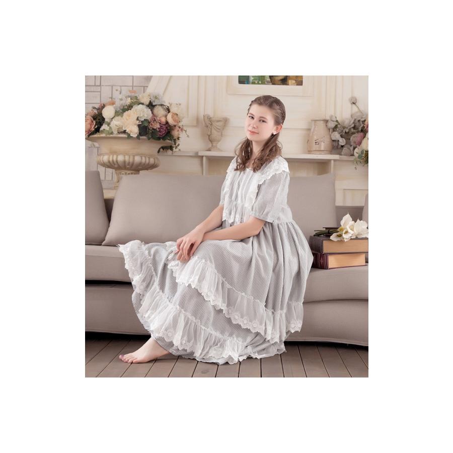 ネグリジェ レディース ネグリジェ ロング 長袖 大きいサイズ 姫 ネグリジェ 春夏 ワンピース 綿 レース パジャマ 部屋着 ナイトウェア ふわふわガーゼ Y Fairyhouse 通販 Yahoo ショッピング