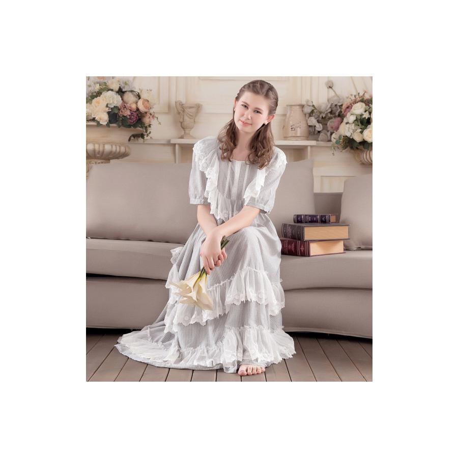 ネグリジェ レディース ネグリジェ ロング 長袖 大きいサイズ 姫 ネグリジェ 春夏 ワンピース 綿 レース パジャマ 部屋着 ナイトウェア ふわふわガーゼ Y Fairyhouse 通販 Yahoo ショッピング