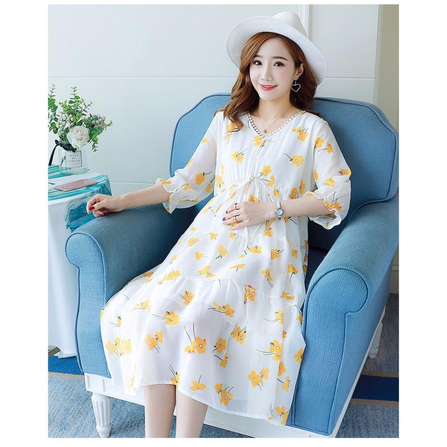 妊婦服 授乳服 マタニティウエア マタニティ 夏服 産前産後 ワンピース Vネック 5分袖 花柄 ワンピース 通気性良い ゆったり ママ 大きいサイズ お出かけ Y Fairyhouse 通販 Yahoo ショッピング