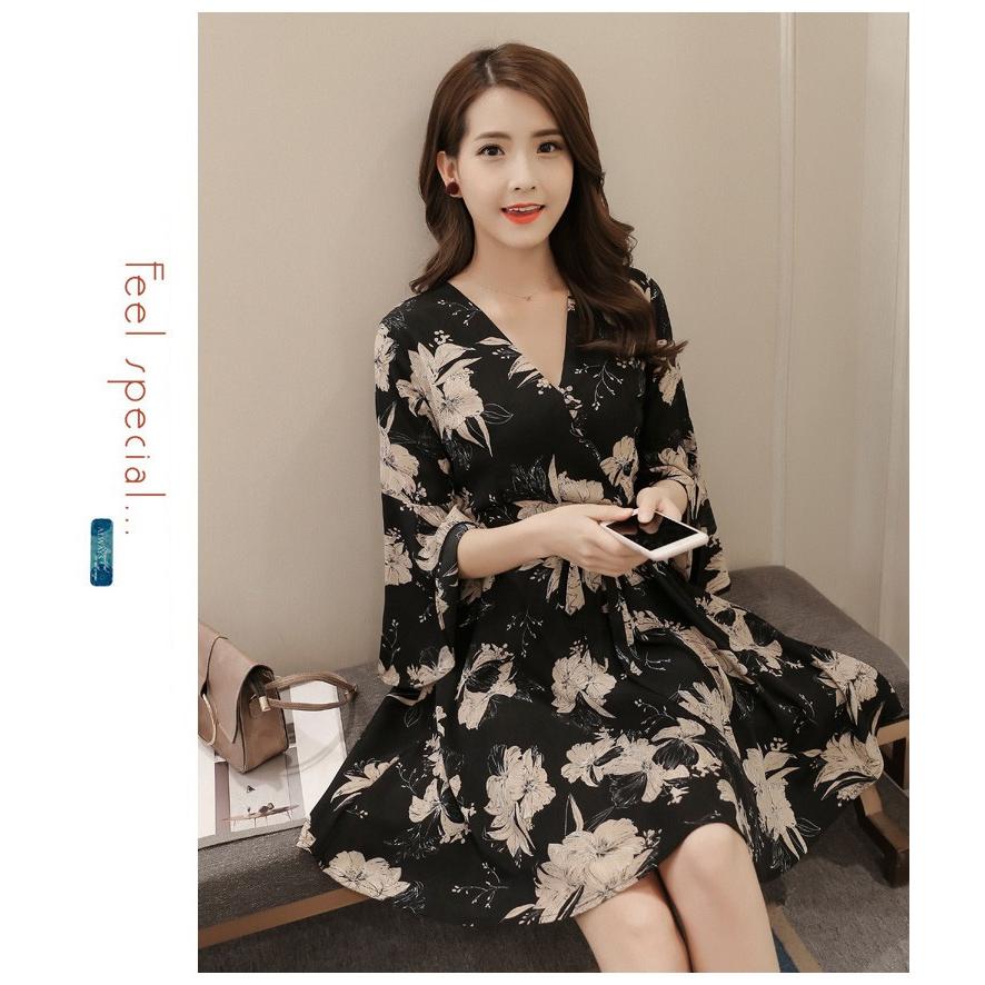 21年春夏再入荷 ワンピース レディース 40代 きれいめ 夏 膝丈ワンピース 五分袖 Vネック 格安人気