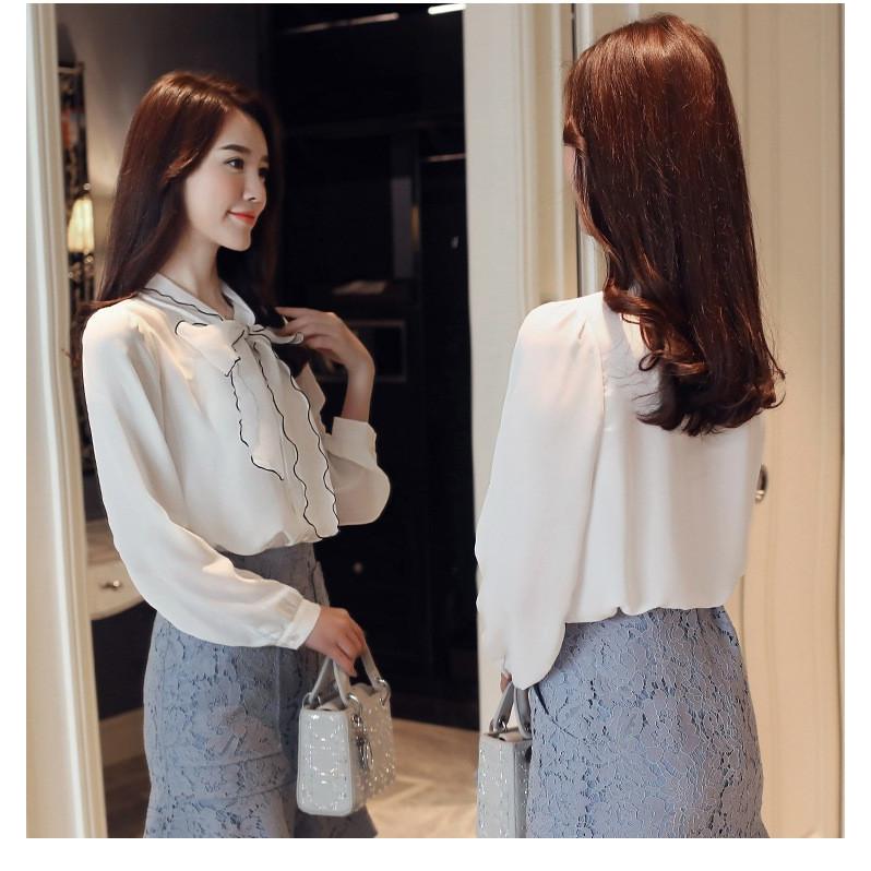 ブラウス レディース 春秋新作 長袖ブラウス シフォン ブラウス リボン シャツトップス 白ブラウス おしゃれ 韓国風 フォーマル 通勤ol ブラウス 着痩せ Y Fairyhouse 通販 Yahoo ショッピング