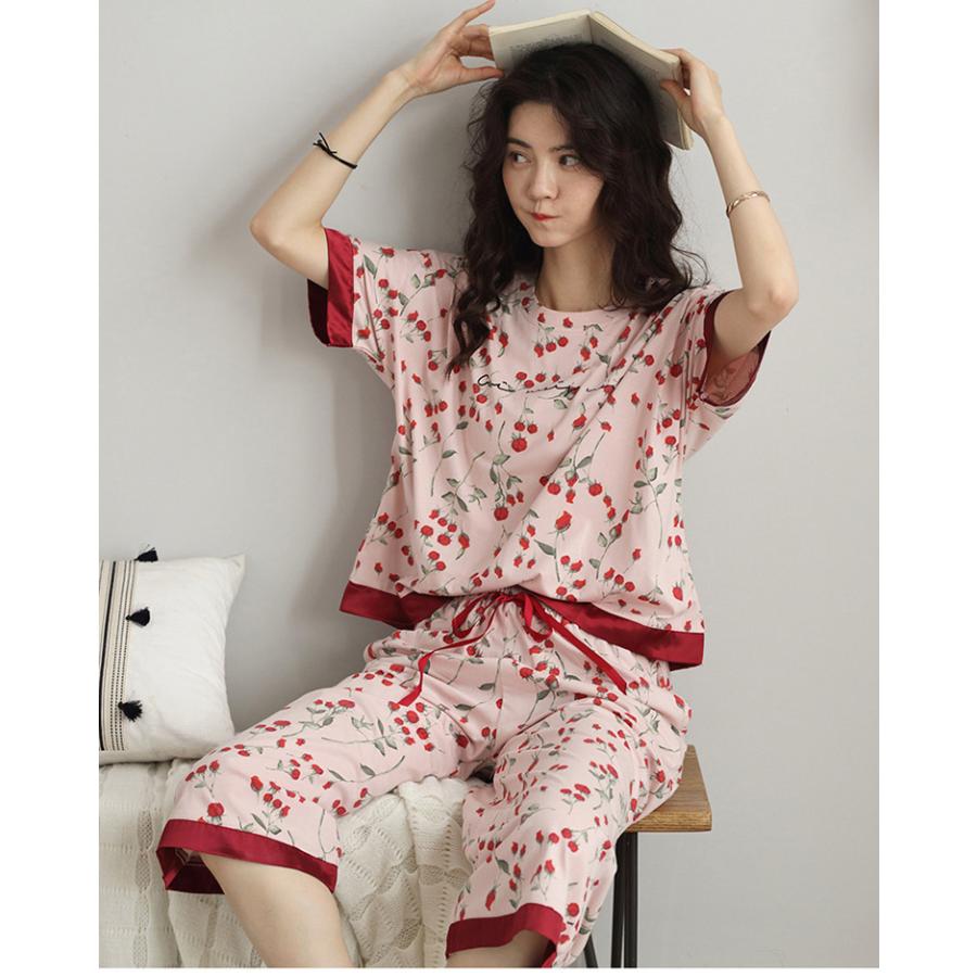 パジャマ ルームウェア レディース 春夏 半袖 パジャマ イチゴ柄 ルームウェア 薄手綿 大きいサイズ 部屋着上下セット 可愛い パジャマ プレゼント寝巻き 5色 Y Fairyhouse 通販 Yahoo ショッピング