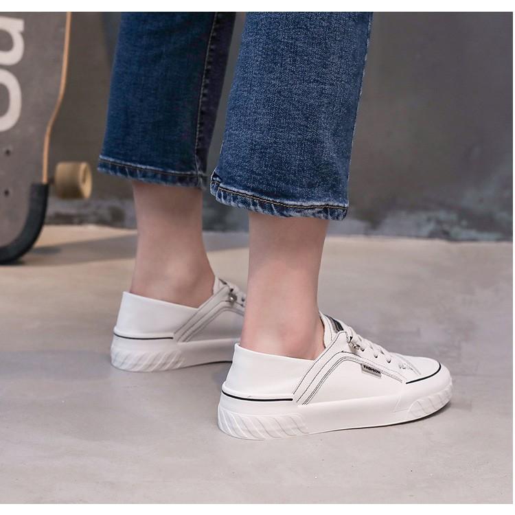 スニーカー 通勤 スリッポン フラットシューズ 40代 春夏 牛革 白 美脚 レディーススニーカー ローヒール 歩きやすい 厚底靴 レディースシューズ 人気