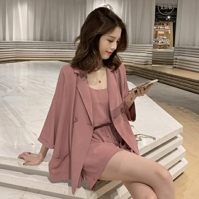 スーツセットアップ レディース 春夏 シフォンスーツセットアップ 薄手 七分袖アウター ショットパンツ 韓国風 大きいサイズ 通勤 Ol オシャレ 大人 上品 40代 Y Fairyhouse 通販 Yahoo ショッピング