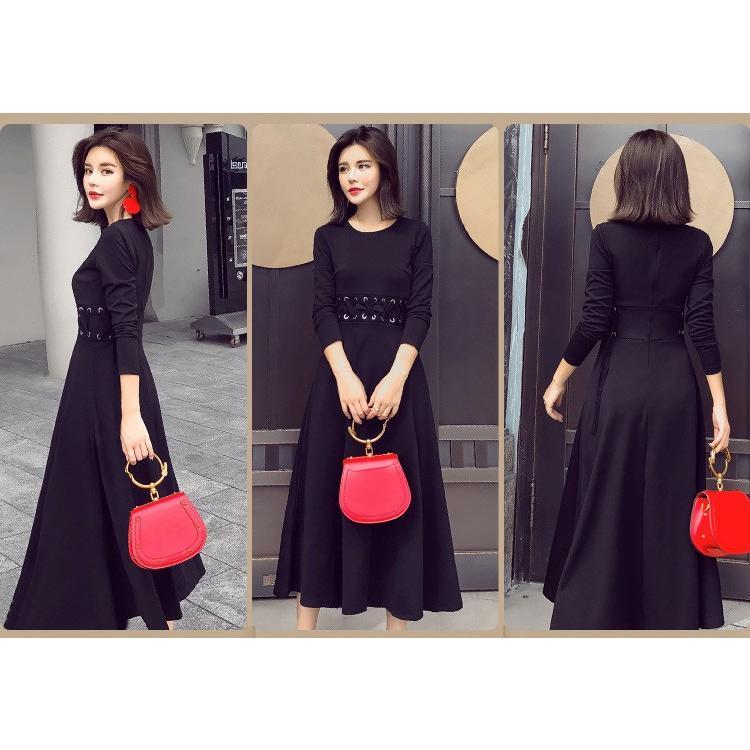 ワンピース レディース 40代 ワンピース 春秋 きれいめ膝丈ワンピース上品 長袖 黒ワンピース 黒 着痩せ 通勤 結婚式ドレス お出かけ 大人 オシャレ シンプル Y2814 Fairyhouse 通販 Yahoo ショッピング
