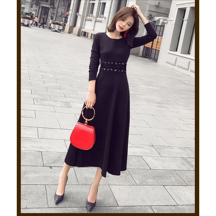 ワンピース レディース 40代 ワンピース 春秋 きれいめ膝丈ワンピース上品 長袖 黒ワンピース 黒 着痩せ 通勤 結婚式ドレス お出かけ 大人 オシャレ シンプル Y2814 Fairyhouse 通販 Yahoo ショッピング