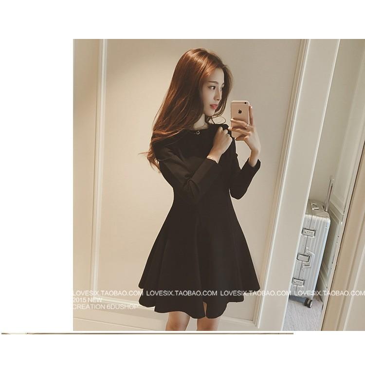 ワンピース レディース 秋冬 長袖 ショット丈 ワンピ ース黒 ラウンドネックワンピ Aライン きれいめ 40代 着痩せ 通勤 Ol パーティー ドレス 大人 上品 新作 Y Fairyhouse 通販 Yahoo ショッピング