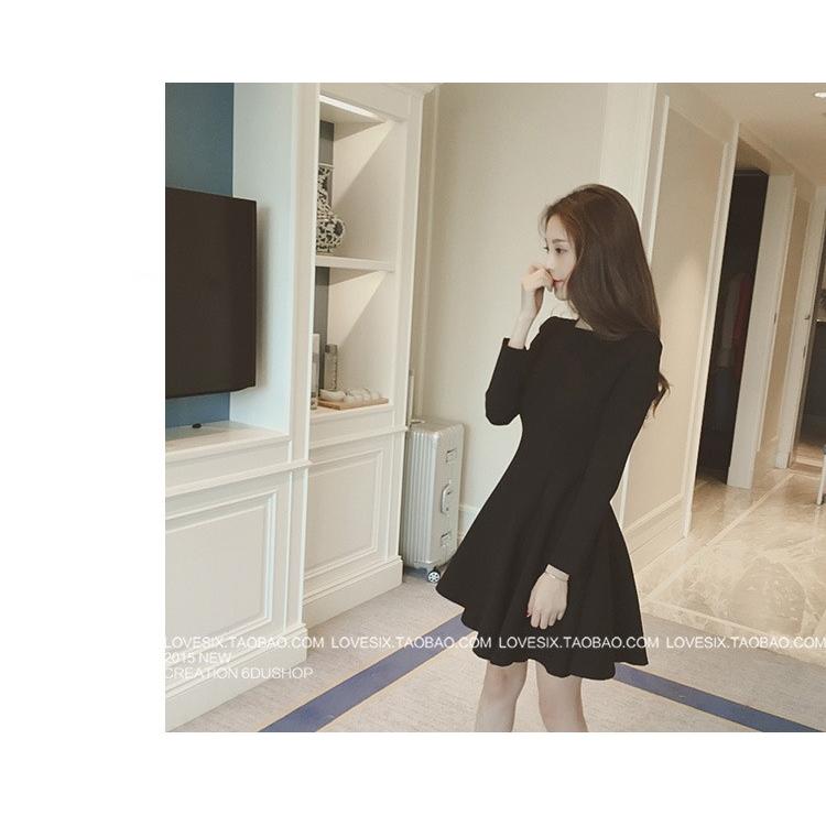 ワンピース レディース 秋冬 長袖 ショット丈 ワンピ ース黒 ラウンドネックワンピ Aライン きれいめ 40代 着痩せ 通勤 Ol パーティー ドレス 大人 上品 新作 Y Fairyhouse 通販 Yahoo ショッピング