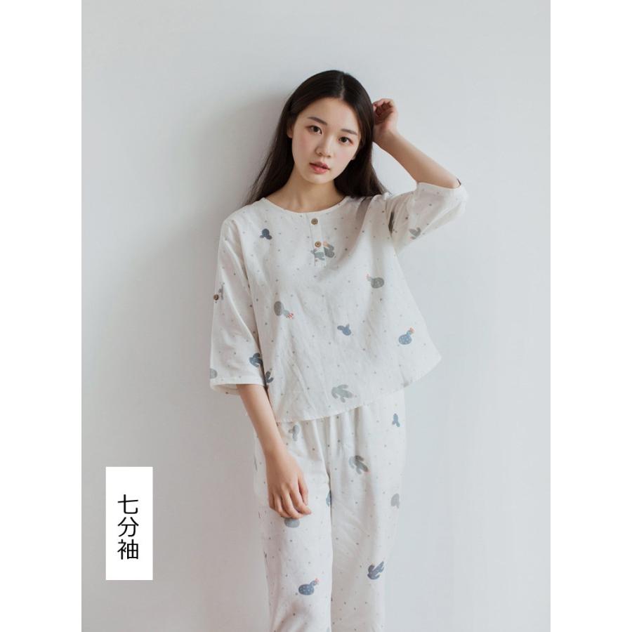 パジャマ ルームウェア レディース 春秋 長袖 七分袖パジャマ 綿かせドット柄 上下セット パジャマ ルームウェア 部屋着 寝巻き ルームウェア 女性 可愛い Y Fairyhouse 通販 Yahoo ショッピング