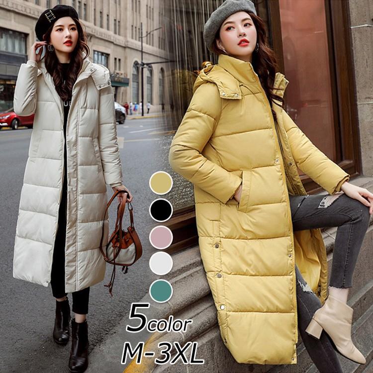コート ダウンコート レディース 中綿コート ダウンジャケット ロング丈コート 秋冬 40代 カジュアル 細身 軽い 暖かい 大きいサイズ アウター 着痩せ 5色 Y2814 Fairyhouse 通販 Yahoo ショッピング