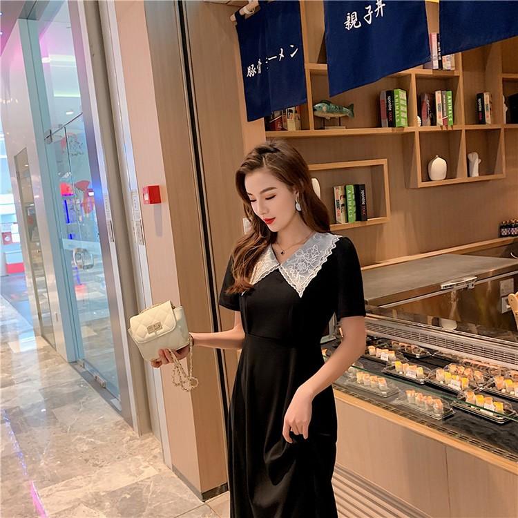 ワンピース レディース 40代 ワンピース 春夏 きれいめ マキシワンピース 半袖 レースネック 黒ワンピース 上品 通勤 体型カバー 大きいサイズ 30代 50代 Y33 Fairyhouse 通販 Yahoo ショッピング