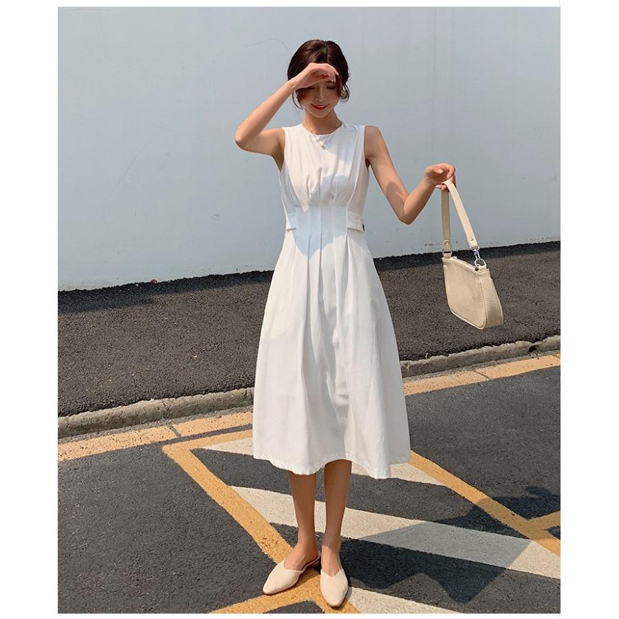 ワンピース レディース マキシワンピース ノースリーブ 40代ワンピース 韓国風 ロング丈ワンピース 白スカートaライン 大人 オシャレ 春夏新作 代 30代 Y58 Fairyhouse 通販 Yahoo ショッピング