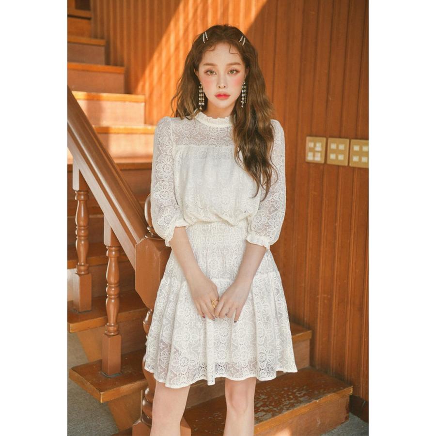 ワンピース レディース ロングワンピース 白 30代 40代 夏 フレアワンピ 膝丈ワンピース ホワイト 安心の定価販売