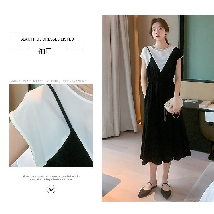 ワンピース レディース 40代ワンピース 春夏 半袖 シフォンワンピース 黒配白色 マキシワンピース Vネック オシャレ 結婚式ドレス お出かけ 大人 30代 50代 Y2157 Fairyhouse 通販 Yahoo ショッピング