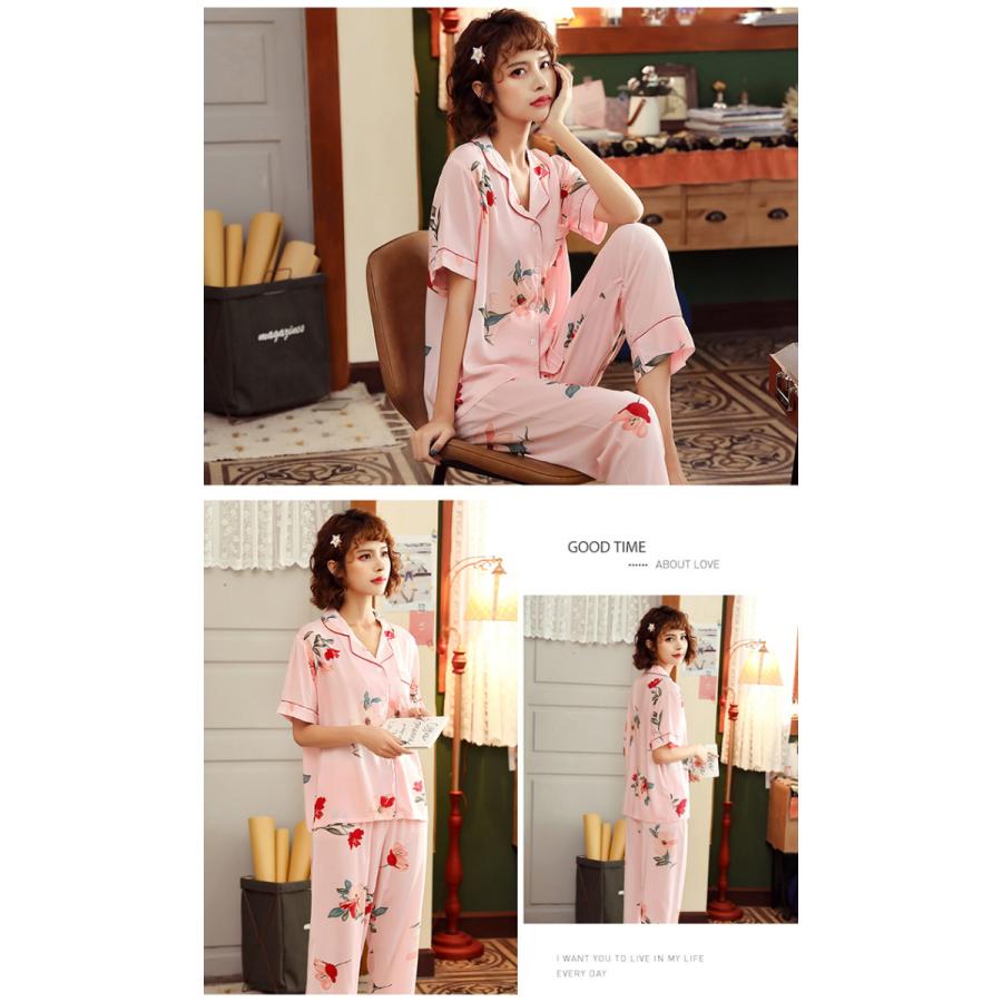 パジャマ ルームウェア レディース 春夏 半袖 パジャマ 綿ルームウェア 花柄 大きいサイズ 上下セット 可愛い パジャマ 女性 部屋着 寝巻き7色 プレゼント Y2317 Fairyhouse 通販 Yahoo ショッピング