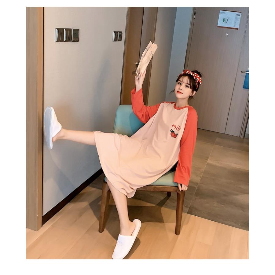 パジャマ レディース 春 秋 夏パジャマ ワンピース ロングネグリジェ 長袖 綿 パジャマ可愛いイチゴ柄 ルームウェア ワンピースタイプ 寝巻き 部屋着 安い Y2326 Fairyhouse 通販 Yahoo ショッピング