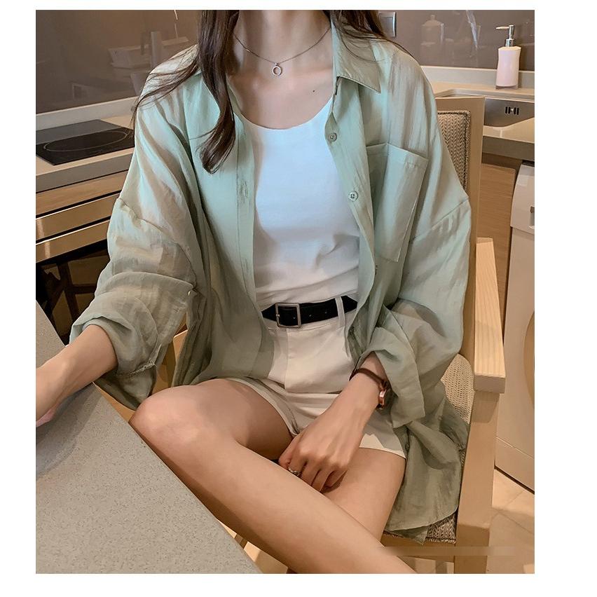 Uvカット シャツ レディース 春夏 薄手 シフォンカーディガン シャツ 長袖ガウン 紫外線カット シースルー 冷房対策 ビーチウェア 透ける フェミニン ブラウス Y2451 Fairyhouse 通販 Yahoo ショッピング