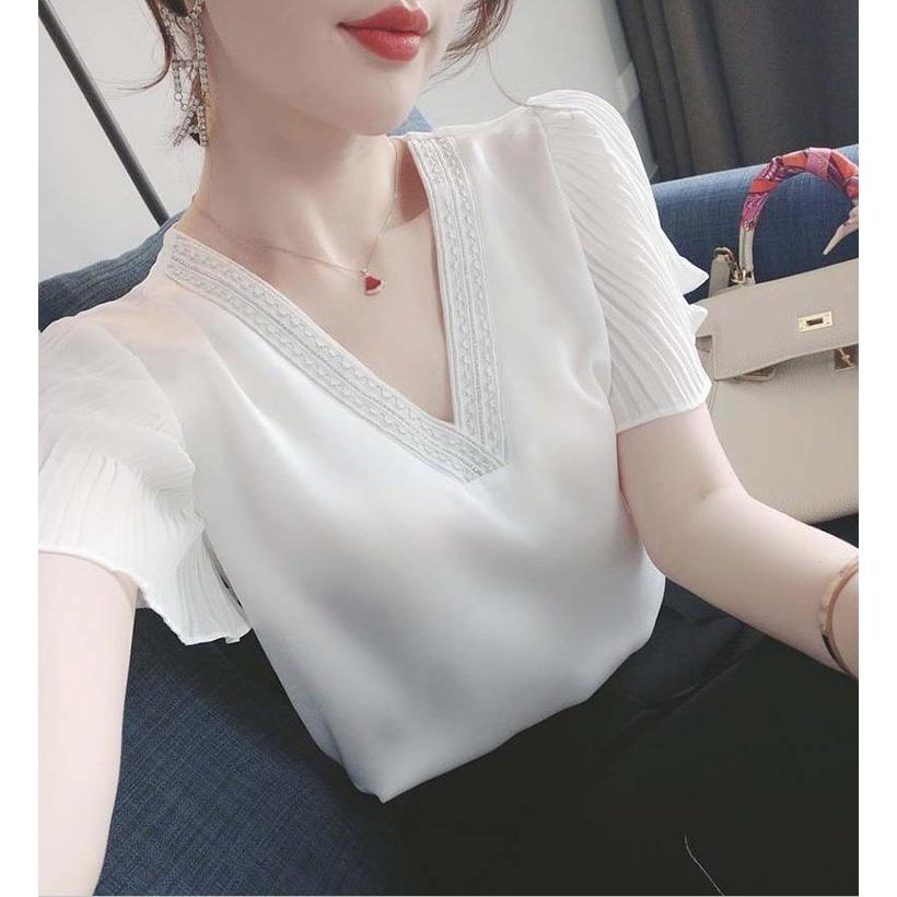 ブラウス レディース きれいめ 40代 春夏 上品 ブラウス 白シャツ シフォントップス 半袖フレア ゆったり オシャレ 韓国風 大人 Tシャツ30代 50代 Y24 Fairyhouse 通販 Yahoo ショッピング