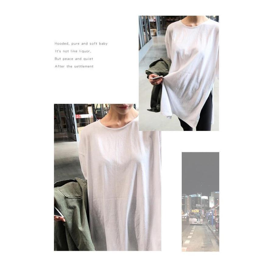白tシャツ トップス レディース きれいめ 40代 春夏秋 長袖トップス 白インナー オシャレ ブラウス スリット Tシャツ 綿 カットソー 韓国風 大きいサイズ Y2566 Fairyhouse 通販 Yahoo ショッピング