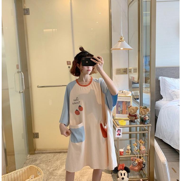 パジャマ レディース 春夏パジャマ 果物柄 半袖ワンピース ロングネグリジェ 綿 パジャマ ワンピース 部屋着 可愛いルームウェア 寝巻き ネグリジェ ゆったり Y2638 Fairyhouse 通販 Yahoo ショッピング