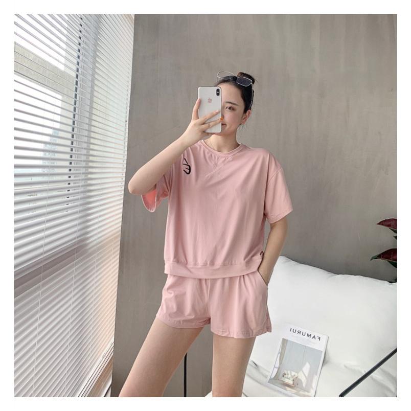 パジャマ レディース 春夏パジャマ 半袖トップス ショットパンツ パジャマセットアップ 綿 部屋着 可愛いルームウェア カジュアル2点セット ゆったり 外出できる Y2652 Fairyhouse 通販 Yahoo ショッピング
