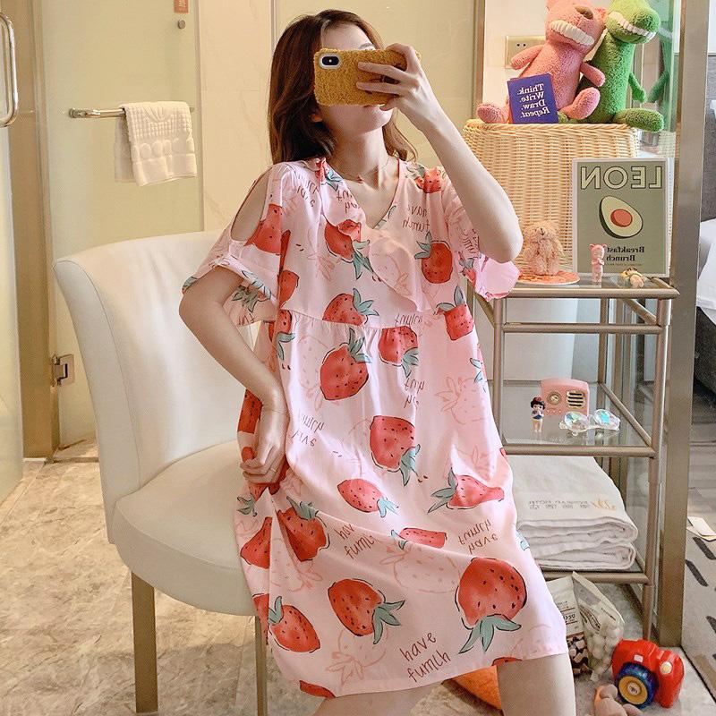 ネグリジェ レディース 春夏パジャマ 半袖ワンピース レション ロングネグリジェ もも柄 パジャマ可愛い ルームウェア 寝巻き 部屋着 ネグリジェ ゆったり Y2676 Fairyhouse 通販 Yahoo ショッピング