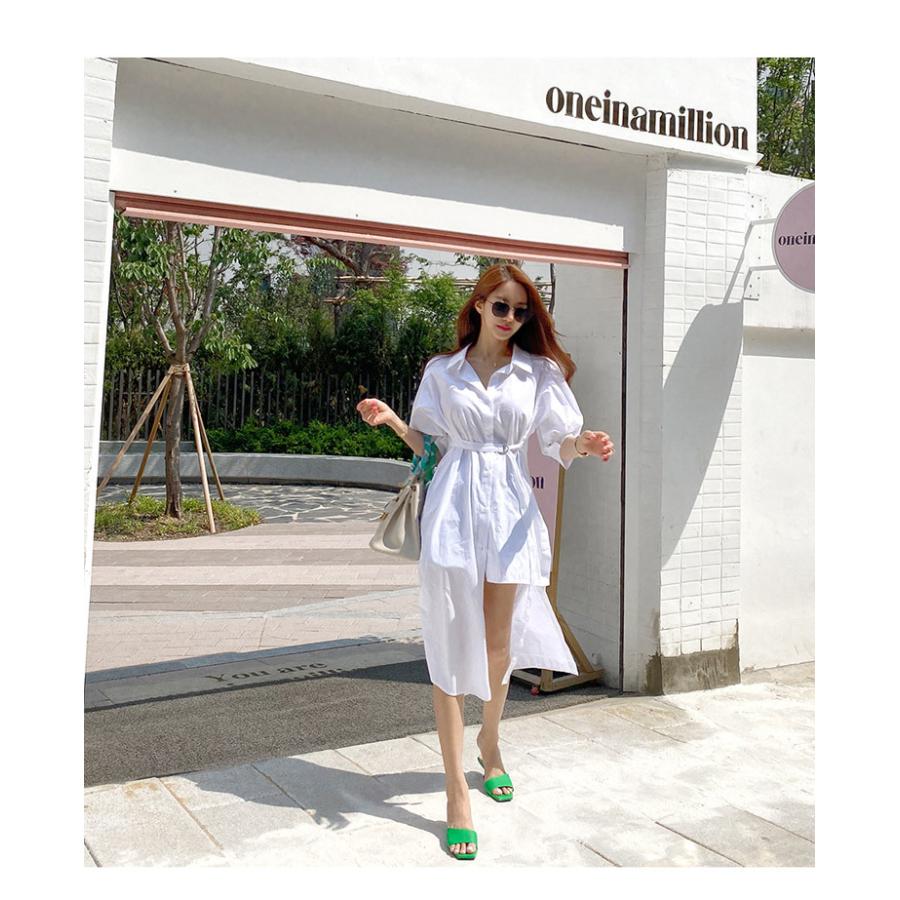 シャツワンピース レディース 40代 キレイめ マキシワンピース 夏 半袖ワンピース 白シャツ プリントスカートひざ下 韓国風chic風 オシャレ 大人 30代 50代 Y2128 Fairyhouse 通販 Yahoo ショッピング