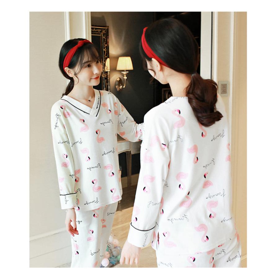 パジャマ レディース 秋冬 長袖パジャマ ロングズボン 綿 ルームウェア上下セット動物柄 Vネックパジャマ 可愛い 部屋着 韓国風 寝巻き 快適 安い Y2356 Fairyhouse 通販 Yahoo ショッピング