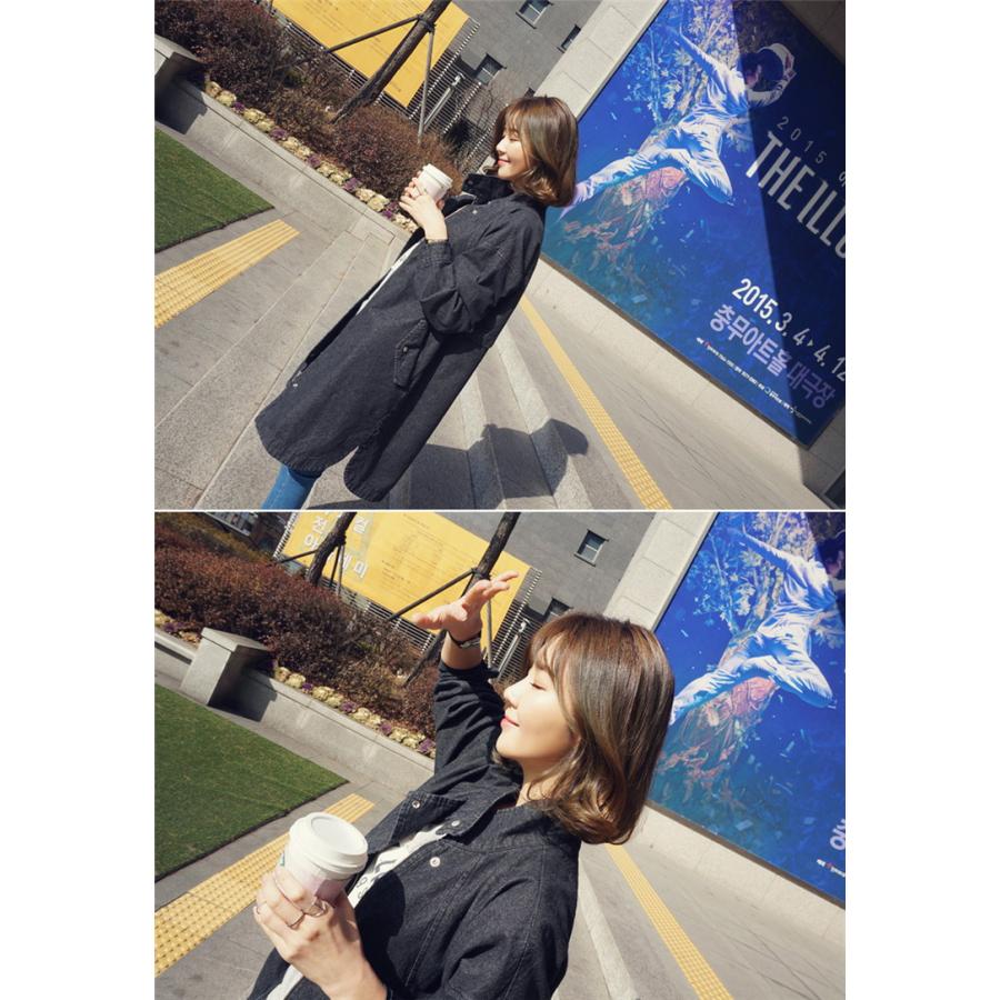 トレンチコート レディース 40代 ロングジャケット スプリングコート ネイビージャケット ライトアウター 秋服 韓国風 カジュアル 30代 50代 大きいサイズ Y2410 Fairyhouse 通販 Yahoo ショッピング