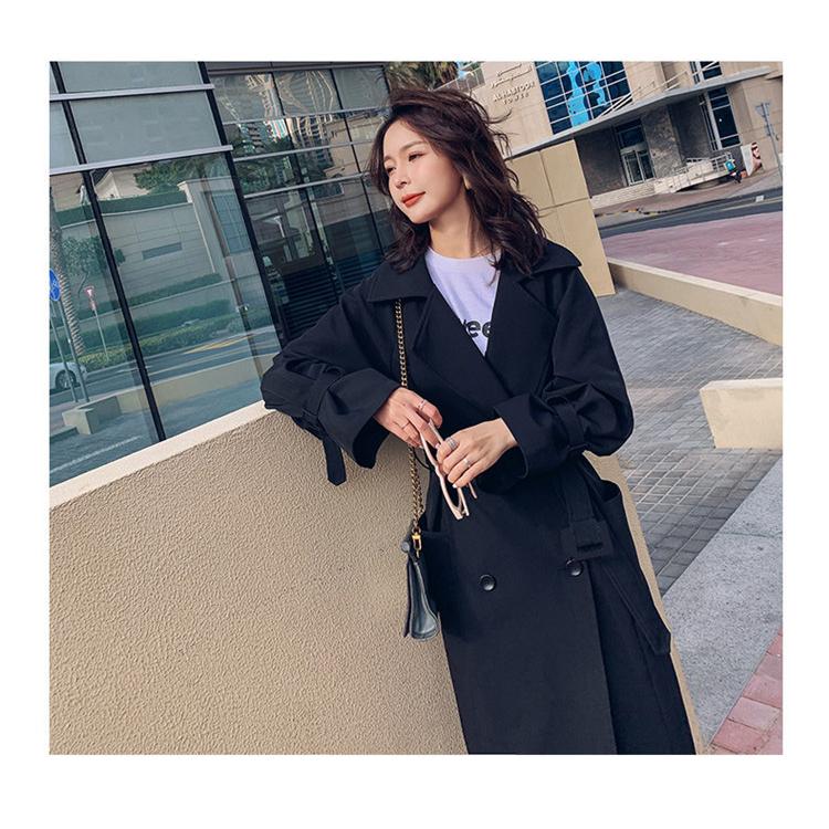決算特価 送料無料 トレンチコート レディース 40代 ロング丈ジャケット スプリングコート 春コート 黒 アウター 秋服 韓国風 オーバー 30代 40代 50代 大き 公式限定新作 送料無料 Btygravelmart Ca