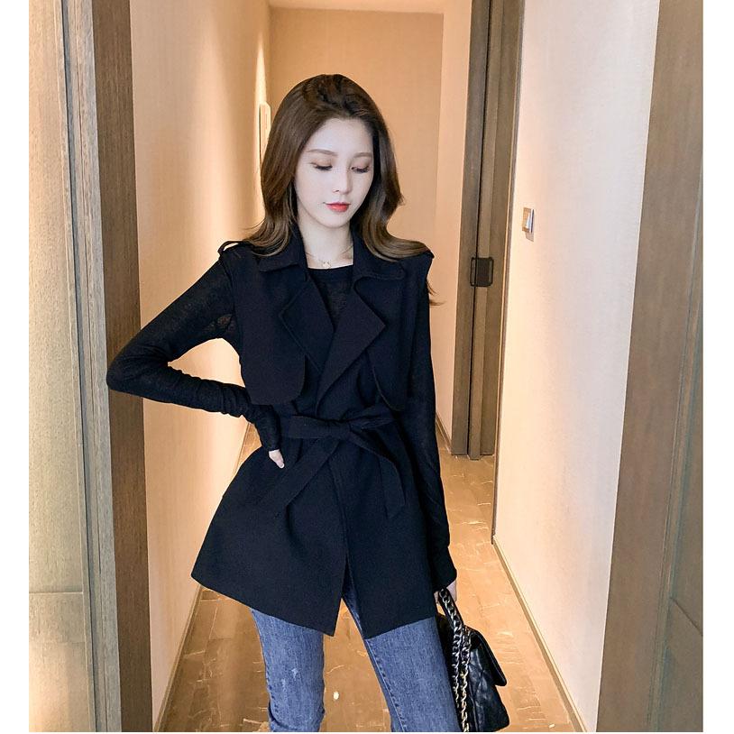 ベスト トレンチコート レディース 40代 ミディアム丈スーツジャケット ノースリープ スプリングコート カーキ アウター 秋服 韓国風 ベスト 30代 50代 オシャレ Y2441 Fairyhouse 通販 Yahoo ショッピング