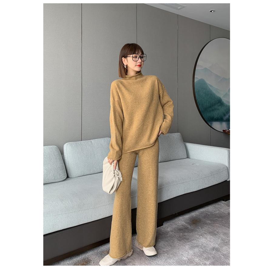 ニットセットアップ レディース 40代 秋冬 長袖 ニットトップス ワイドパンツ オシャレセットアップ セーター 着痩せ オシャレ 上品 カジュアル :y284826:FairyHouse - 通販 - Yahoo!ショッピング ニットセットアップ レディース 40代 秋冬 長袖 ニットトップス ワイドパンツ オシャレセットアップ セーター 着痩せ オシャレ 上品 カジュアル :y284826:FairyHouse - 通販 - Yahoo!ショッピング