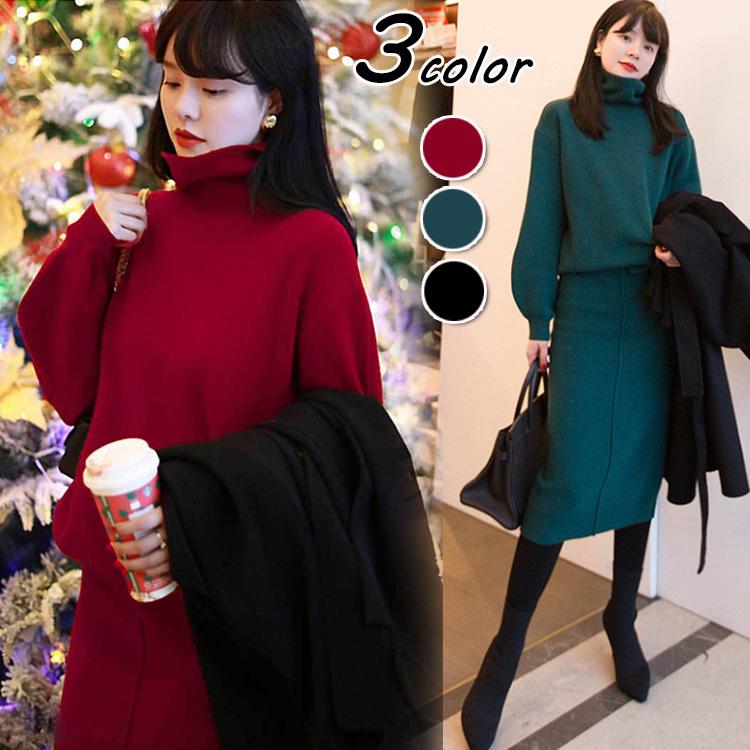 ニットセットアップ レディース 40代 秋冬新作 長袖 ニットトップス タイトスカート セットアップ オシャレワンピース 大人 着痩せ 上品 通勤 入学式 卒業式 Y Fairyhouse 通販 Yahoo ショッピング