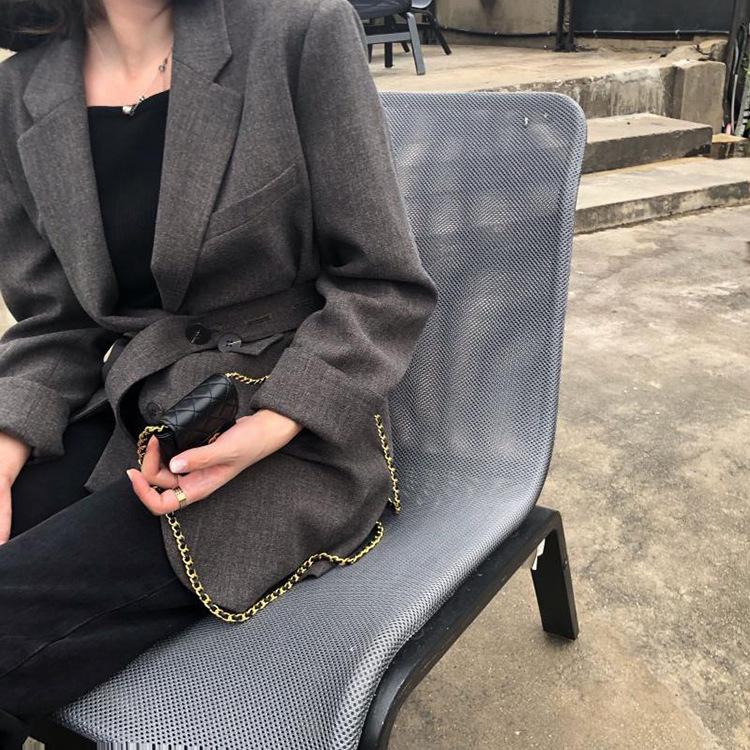 スーツジャケット レディース 春秋新作 長袖ブレザー スーツ 40代 カジュアル テーラードジャケット ゆったりアウター 春コート 着痩せ 通勤 オシャレ韓国風 Y Fairyhouse 通販 Yahoo ショッピング